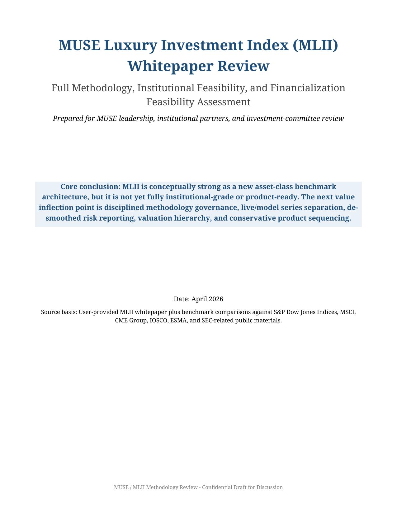 MLII whitepaper page 1 preview